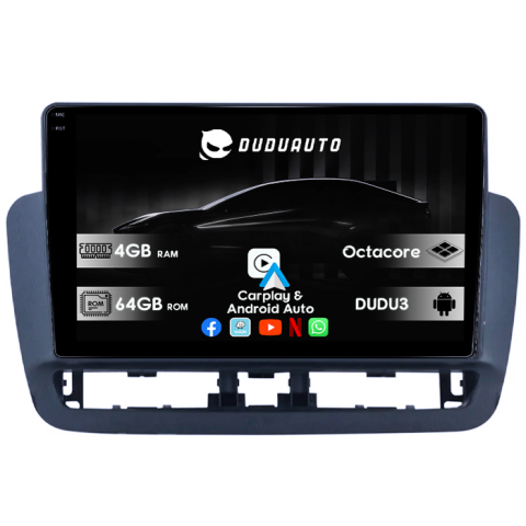 Navigatii Dedicate - Navigatie dedicata Seat Ibiza 4 2014-2017, DUDU3, 4GB RAM 64GB ROM, Octacore, Platforma 8581, Android, Display QLED 9", DSP, Carplay&AndroidAuto