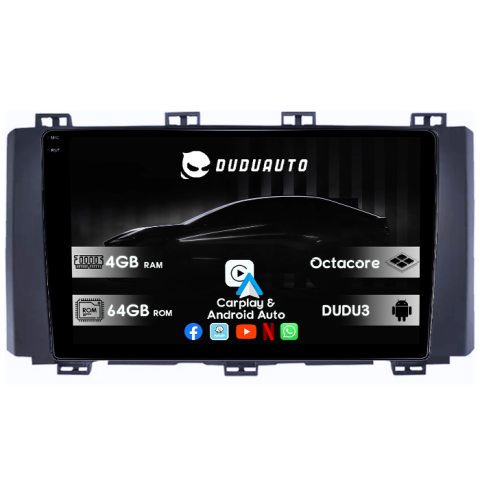 Navigatii Dedicate - Navigatie dedicata Seat Ateca 2016-2022, DUDU3, 4GB RAM 64GB ROM, Octacore, Platforma 8581, Android, Display QLED 9", DSP, Carplay&AndroidAuto