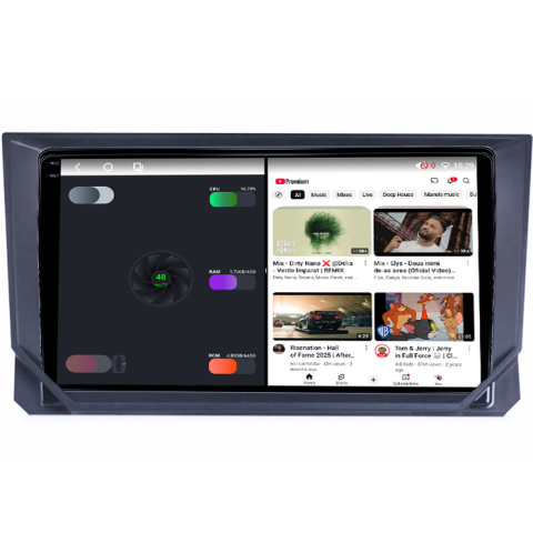 Navigatie dedicata Seat Ibiza 2017-2022, 4GB RAM 32GB ROM, Octacore, Android 14, Display QLED 1K 9", DSP, Carplay&Android Auto, SIM 4G, Bluetooth, Ventilator Activ [3]