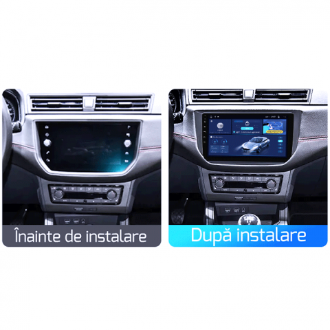 Navigatie dedicata Seat Ibiza 2017-2022, 4GB RAM 64GB ROM, Octacore, Android 14, Display QLED 1K 9", Carplay&Android Auto, SIM 4G, Ventilator Activ [4]