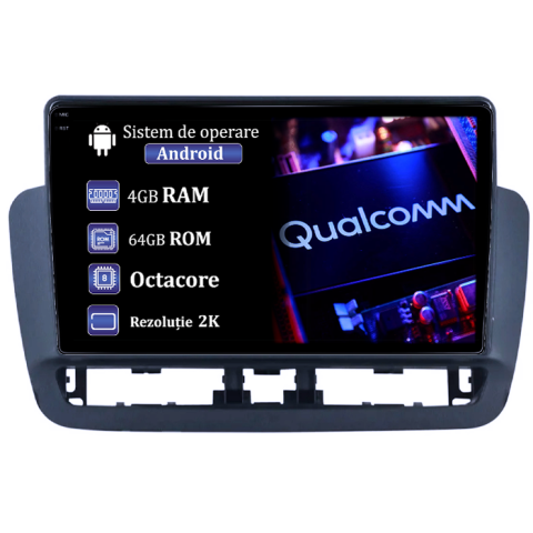 Ibiza 4 2014-2017 - Navigatie dedicata Seat Ibiza 4 2014-2017, 4GB RAM 64GB ROM, Procesor Qualcomm Octacore, Android 14, Rezolutie 2K, Display QLED 9", DSP, Carplay&Android Auto, SIM 4G