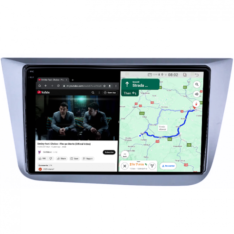Navigatie dedicata Seat Leon 2005-2012, 4GB RAM 64GB ROM, Quad Core, Display 9" QLED 1K, Carplay, Android 14, Bluetooth, Magazin Play, Suport Camere AHD [3]