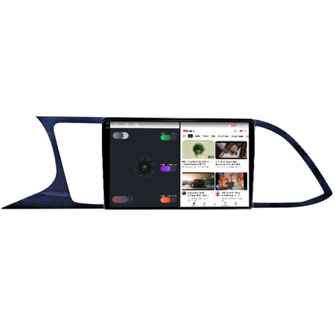 Navigatie dedicata Seat Leon 2012-2018, 4GB RAM 64GB ROM, Octacore, Android 14, Display QLED 1K 9", Carplay&Android Auto, SIM 4G, Ventilator Activ [2]