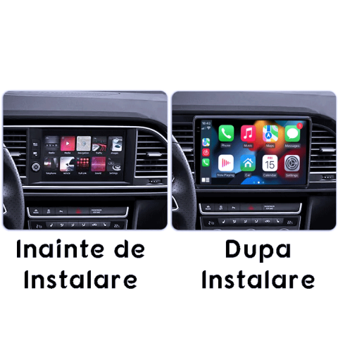 Navigatie dedicata Seat Leon 2012-2018, 4GB RAM 64GB ROM, Procesor Qualcomm Octacore, Android 14, Rezolutie 2K, Display QLED 9", DSP, Carplay&Android Auto, SIM 4G [5]