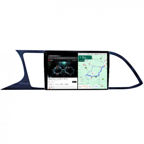 Navigatie dedicata Seat Leon 2012-2018, 4GB RAM 64GB ROM, Quad Core, Display 9" QLED 1K, Carplay, Android 14, Bluetooth, Magazin Play, Suport Camere AHD [5]