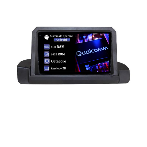 Seria 3 E93 - Navigatie dedicata BMW E90 2005-2012 Capac, 4GB RAM 64GB ROM, Procesor Qualcomm Octacore, Android 14, Rezolutie 2K, Display QLED 9", DSP, Carplay&Android Auto, SIM 4G