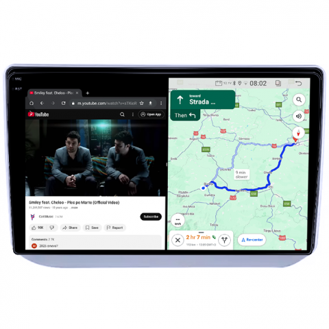 Navigatie dedicata Skoda Fabia 2007-2014, 4GB RAM 64GB ROM, Quad Core, Display 10" QLED 1K, Carplay, Android 14, Bluetooth, Magazin Play, Suport Camere AHD [5]