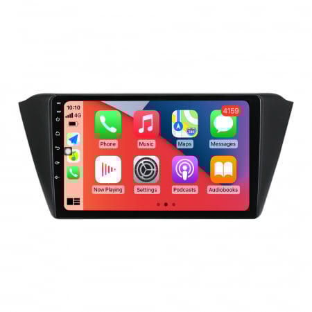 Navigatie dedicata Skoda Fabia 2015, 4GB RAM 64GB ROM, Octacore, Android 13, Display QLED 9", DSP, Carplay, Android Auto, Internet, Youtube, Waze, WIFI, Bluetooth [2]