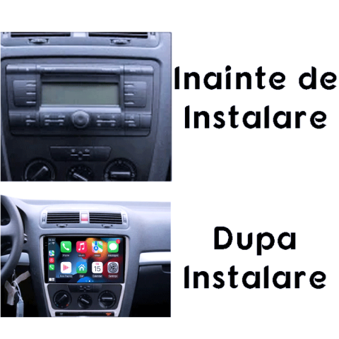 Navigatie dedicata Skoda Octavia 2004-2013, 4GB RAM 64GB ROM, Procesor Qualcomm Octacore, Android 14, Rezolutie 2K, Display QLED 9", DSP, Carplay&Android Auto, SIM 4G [6]