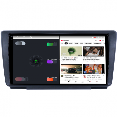Navigatie dedicata Skoda Octavia 2008-2013, 4GB RAM 64GB ROM, Octacore, Android 14, Display QLED 1K 9", Carplay&Android Auto, SIM 4G, Ventilator Activ [2]