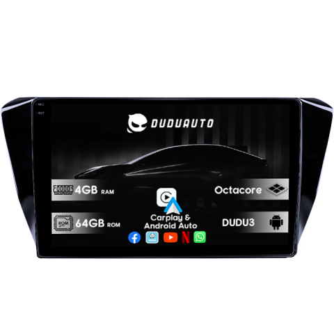 Skoda - Navigatie dedicata Skoda Superb 3 2015-2019, DUDU3, 4GB RAM 64GB ROM, Octacore, Platforma 8581, Android, Display QLED 9", DSP, Carplay&AndroidAuto