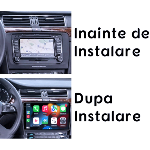Navigatie dedicata Skoda Superb 2008-2015, 4GB RAM 64GB ROM, Procesor Qualcomm Octacore, Android 14, Rezolutie 2K, Display QLED 9", DSP, Carplay&Android Auto, SIM 4G [6]