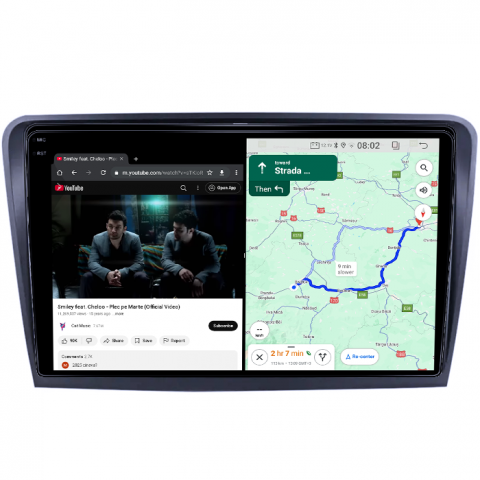 Navigatie dedicata Skoda Superb 2008-2015, 4GB RAM 64GB ROM, Quad Core, Display 10" QLED 1K, Carplay, Android 14, Bluetooth, Magazin Play, Suport Camere AHD [4]