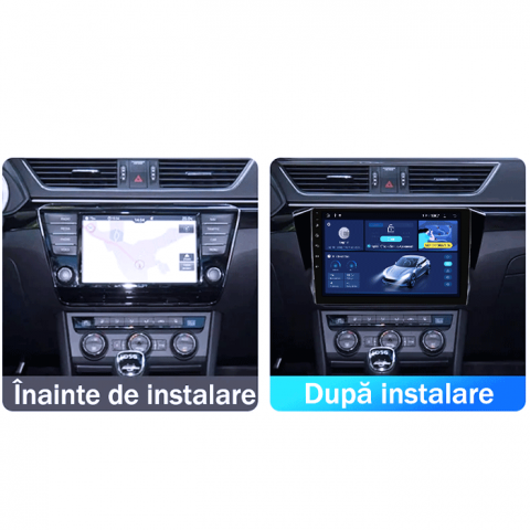 Navigatie dedicata Skoda Superb 3 2015-2019, 4GB RAM 32GB ROM, Octacore, Android 14, Display QLED 1K 9", DSP, Carplay&Android Auto, SIM 4G, Bluetooth, Ventilator Activ [6]