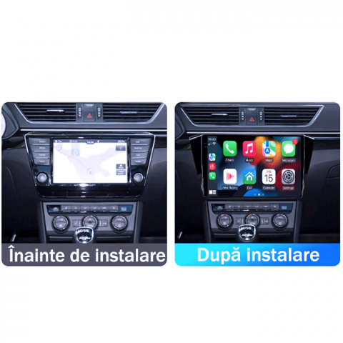 Navigatie dedicata Skoda Superb 3 2015-2019, 8GB RAM 128GB ROM, Octacore, Platforma TS18, Android 13, Display QLED 10.1”, Suporta camera 360º, DSP, Carplay&Android Auto, SIM 4G, Ventilator Activ [4]