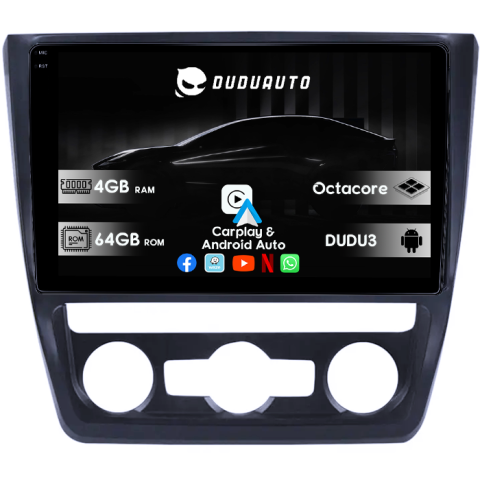 Skoda - Navigatie dedicata Skoda Yeti 5L 2009-2014, DUDU3, 4GB RAM 64GB ROM, Octacore, Platforma 8581, Android, Display QLED 9", DSP, Carplay&AndroidAuto