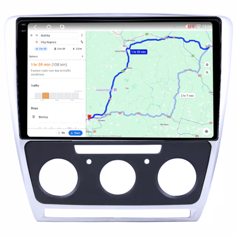 Navigatie dedicata Skoda Yeti 2014+, 4GB RAM 32GB ROM, Octacore, Android 14, Display QLED 1K 10", DSP, Carplay&Android Auto, SIM 4G, Bluetooth, Ventilator Activ [4]