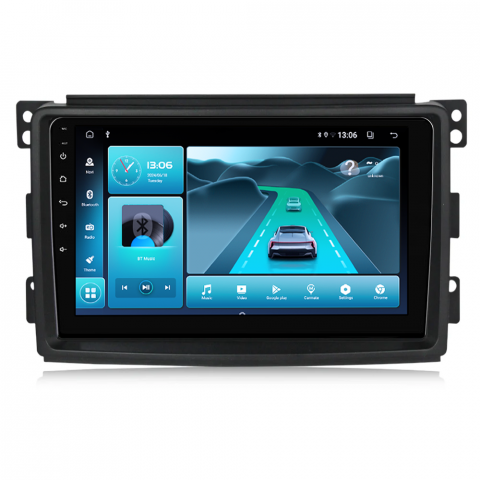 (Resigilata) Navigatie dedicata Smart Fortwo 2006-2011, 2GB RAM 32GB ROM, Quad Core, Display 9" IPS Full HD, Carplay, Android 13, Bluetooth, Magazin Play, Suport camere AHD [1]