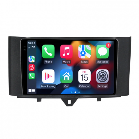 Navigatie dedicata Smart Fortwo 2011-2015, 12GB RAM 256GB ROM, Android 13, Rezolutie 2K, Display QLED, 9", DSP, Carplay, Android Auto, Internet, Youtube, Waze, Wi Fi, USB [1]