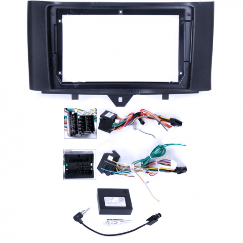 Mercedes-Benz - Navigatie dedicata Smart Fortwo 2011-2015 Tesla cu butoane rotative model 2024, 4GB RAM 64GB ROM, Procesor Quadcore, Android 14, Display QLED 10", DSP, Carplay&Android Auto