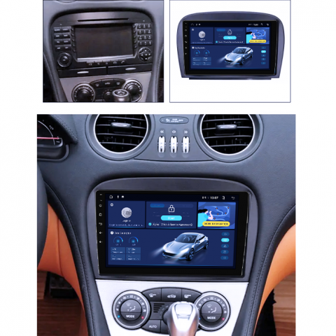 Navigatie dedicata Smart Fortwo 2016, 4GB RAM 64GB ROM, Octacore, Android 14, Display QLED 1K 9", Carplay&Android Auto, SIM 4G, Ventilator Activ [4]
