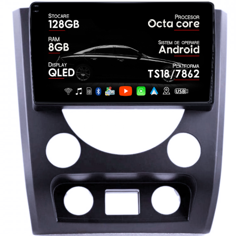 Navigatii Dedicate - Navigatie dedicata SsangYong Rexton W 2014-2016, 8GB RAM 128GB ROM, Octacore, Platforma TS18, Android 14, Display QLED 10", Suporta camera 360", DSP, Carplay&AndroidAuto