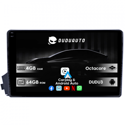 Navigatii Dedicate - Navigatie dedicata Ssangyong Kyron 2005-2011, DUDU3, 4GB RAM 64GB ROM, Octacore, Platforma 8581, Android, Display QLED 9", DSP, Carplay&AndroidAuto