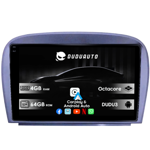 Smart Fortwo 2016 - Navigatie dedicata Smart Fortwo 2016, DUDU3, 4GB RAM 64GB ROM, Octacore, Platforma 8581, Android, Display QLED 9", DSP, Carplay&AndroidAuto