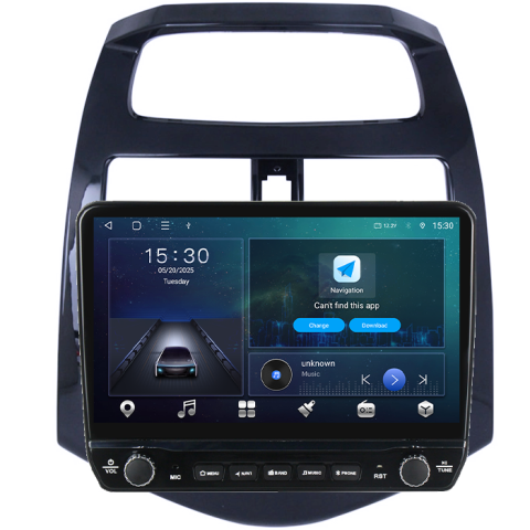 Navigatie dedicata Spark 2010-2014 Tesla cu butoane rotative model 2024, 4GB RAM 64GB ROM, Procesor Quadcore, Android 14, Display QLED 10", DSP, Carplay&Android Auto [7]