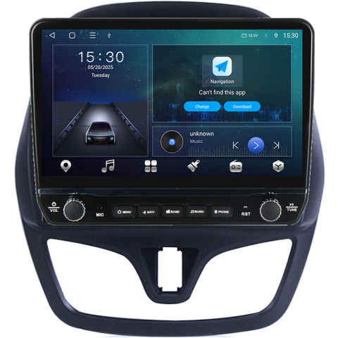 Navigatie dedicata Spark Beat 2015-2018 Tesla cu butoane rotative model 2024, 4GB RAM 64GB ROM, Procesor Quadcore, Android 14, Display QLED 10", DSP, Carplay&Android Auto [8]