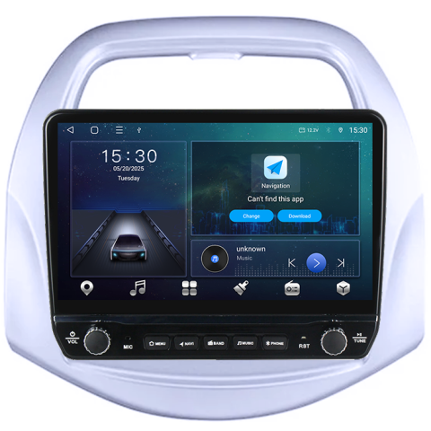 Navigatie dedicata Spark Beat 2018-2020 Tesla cu butoane rotative model 2024, 4GB RAM 64GB ROM, Procesor Quadcore, Android 14, Display QLED 10", DSP, Carplay&Android Auto [7]