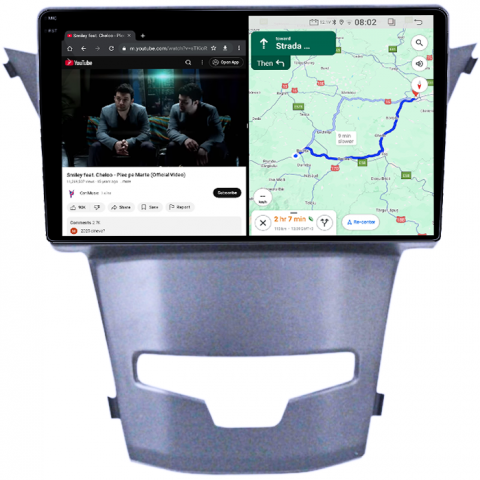 Navigatie dedicata Ssangyong Actyon 2013-2017, 4GB RAM 64GB ROM, Quad Core, Display 9" QLED 1K, Carplay, Android 14, Bluetooth, Magazin Play, Suport Camere AHD [5]