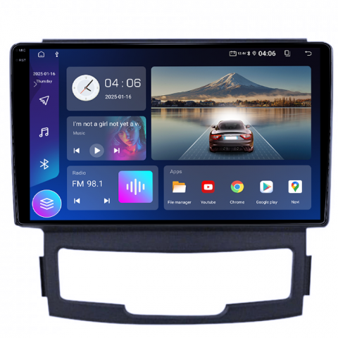 Navigatie dedicata Ssangyong Korando 2010-2013, 4GB RAM 64GB ROM, Quad Core, Display 9" QLED 1K, Carplay, Android 14, Bluetooth, Magazin Play, Suport Camere AHD [3]