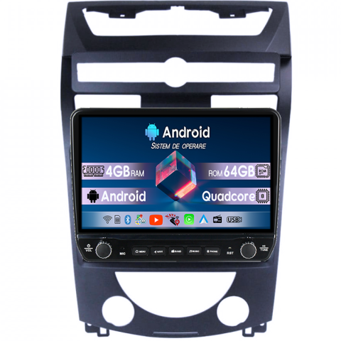 Navigatii Dedicate - Navigatie dedicata SsangYong Rexton 2006-2012 Tesla cu butoane rotative model 2024, 4GB RAM 64GB ROM, Procesor Quadcore, Android 14, Display QLED 10", DSP, Carplay&Android Auto