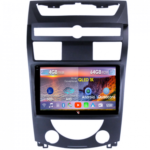 SsangYong - Navigatie dedicata SsangYong Rexton 2006-2012, 4GB RAM 64GB ROM, Octacore, Android 14, Display QLED 1K 10", Carplay&Android Auto, SIM 4G, Ventilator Activ