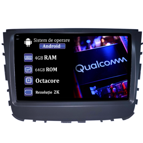 Rexton 2019 - Navigatie dedicata SsangYong Rexton 2019, 4GB RAM 64GB ROM, Procesor Qualcomm Octacore, Android 14, Rezolutie 2K, Display QLED 9", DSP, Carplay&Android Auto, SIM 4G