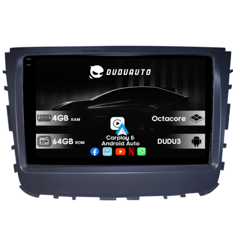 Navigatii Dedicate - Navigatie dedicata Ssangyong Rexton 2019, DUDU3, 4GB RAM 64GB ROM, Octacore, Platforma 8581, Android, Display QLED 9", DSP, Carplay&AndroidAuto