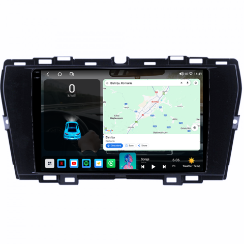 Navigatie dedicata SsangYong Tivoli 2019-2021, 4GB RAM 32GB ROM, Octacore, Android 14, Display QLED 1K 9", DSP, Carplay&Android Auto, SIM 4G, Bluetooth, Ventilator Activ [1]