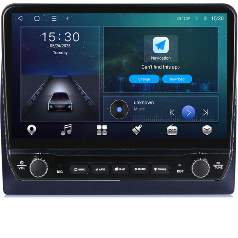 Navigatie dedicata Stilo 2010 Tesla cu butoane rotative model 2024, 4GB RAM 64GB ROM, Procesor Quadcore, Android 14, Display QLED 10", DSP, Carplay&Android Auto [7]