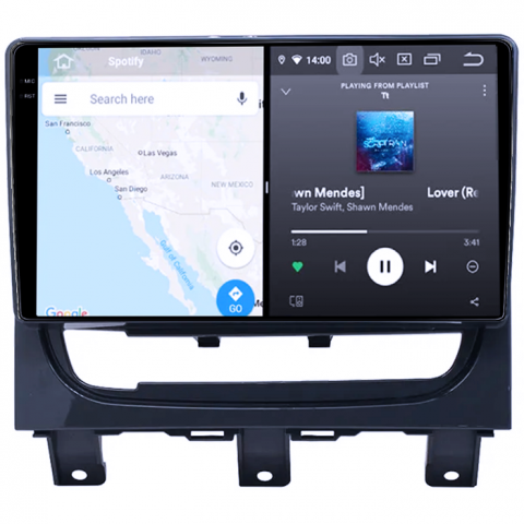 Fiat Strada - Navigatie dedicata Strada 2012-2015, 8GB RAM 128GB ROM, Octacore, Platforma TS18, Android 14, Display QLED 9", Suporta camera 360", DSP, Carplay&Android