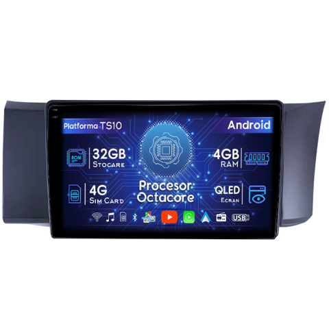 Subaru - Navigatie dedicata Subaru BRZ 2012-2016,4GB RAM 32GB ROM, Octacore, Android 14, Display QLED 1K 9", DSP, Carplay&Android Auto, SIM 4G, Bluetooth, Ventilator Activ