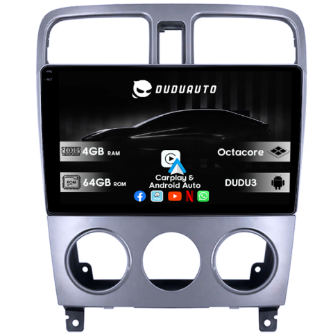 Forester 2004-2008 - Navigatie dedicata Subaru Forester 2004-2008, DUDU3, 4GB RAM 64GB ROM, Octacore, Platforma 8581, Android, Display QLED 9", DSP, Carplay&AndroidAuto