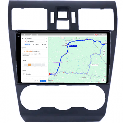 Navigatie dedicata Subaru Forester 2013-2014, 4GB RAM 64GB ROM, Octacore, Android 14, Display QLED 1K 9", Carplay&Android Auto, SIM 4G, Ventilator Activ [3]