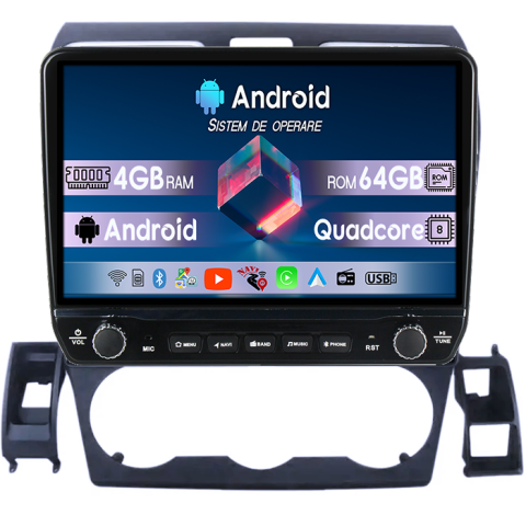 Forester 2015-2017 - Navigatie dedicata Subaru FORESTER 2015-2017 Tesla cu butoane rotative model 2024, 4GB RAM 64GB ROM, Procesor Quadcore, Android 14, Display QLED 10", DSP, Carplay&Android Auto