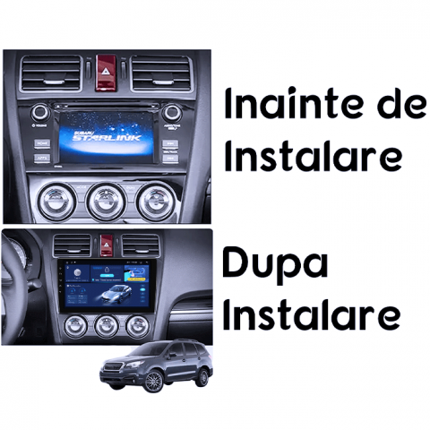 Navigatie dedicata Subaru Forester 2015-2017, 4GB RAM 64GB ROM, Octacore, Android 14, Display QLED 1K 9", Carplay&Android Auto, SIM 4G, Ventilator Activ [4]