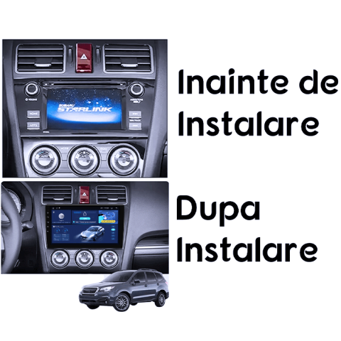 Navigatie dedicata Subaru Forester 2015-2017, 8GB RAM 128GB ROM, Octacore, Platforma TS18, Android 14, Display QLED 9", Suporta camera 360", DSP, Carplay&Android Auto, SIM 4G, Ventilator Activ [5]