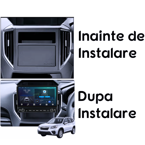 Navigatie dedicata Subaru FORESTER 2017-2020 Tesla cu butoane rotative model 2024, 4GB RAM 64GB ROM, Procesor Quadcore, Android 14, Display QLED 10", DSP, Carplay&Android Auto [6]