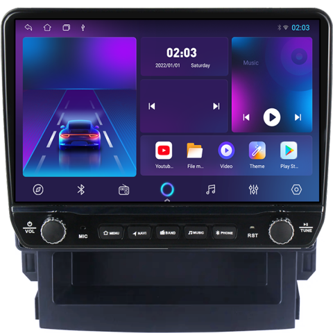 Navigatie dedicata Subaru FORESTER 2017-2020 Tesla cu butoane rotative model 2024, 4GB RAM 64GB ROM, Procesor Quadcore, Android 14, Display QLED 10", DSP, Carplay&Android Auto [4]