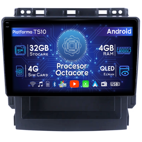 Subaru - Navigatie dedicata Subaru Forester 2017-2020, 4GB RAM 32GB ROM, Octacore, Android 14, Display QLED 1K 9", DSP, Carplay&Android Auto, SIM 4G, Bluetooth, Ventilator Activ