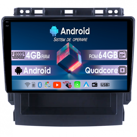 Subaru - Navigatie dedicata Subaru Forester 2017-2020, 4GB RAM 64GB ROM, Quad Core, Display 9" QLED  Carplay, Android 14, Bluetooth, Magazin Play, Suport Camere AHD